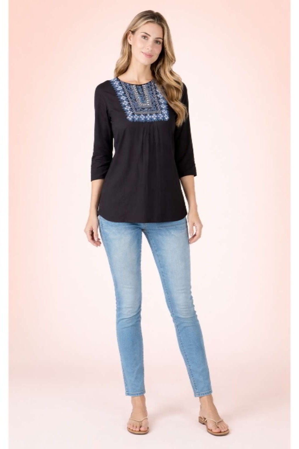 ONEFIT GIRLS TOP KEY HOLE NECK BLACK